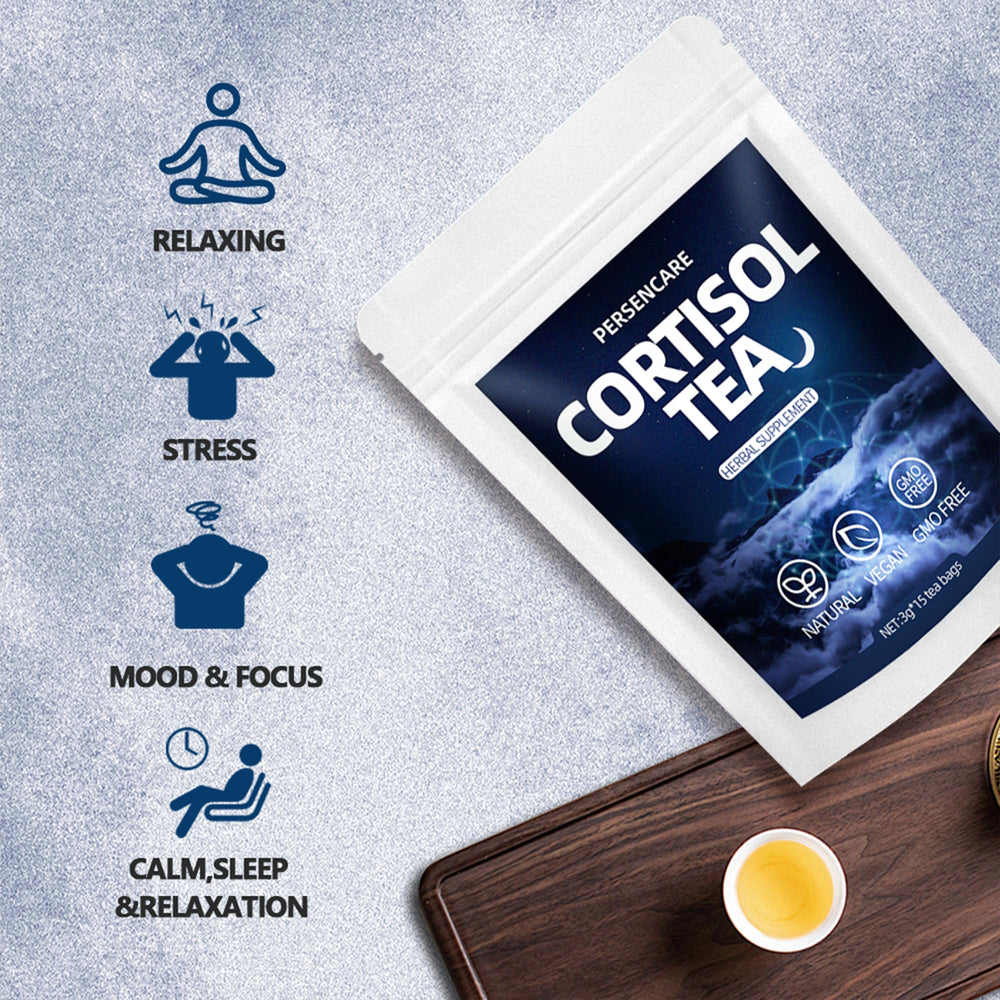 VAEYAE Cortisol Health Tea for a tranquil night-time routine.