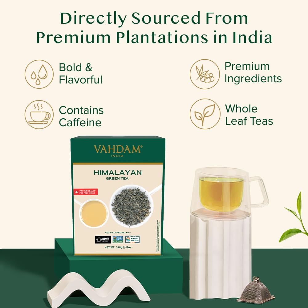 VAHDAM brewing in kettle demonstrates easy, precise preparation.