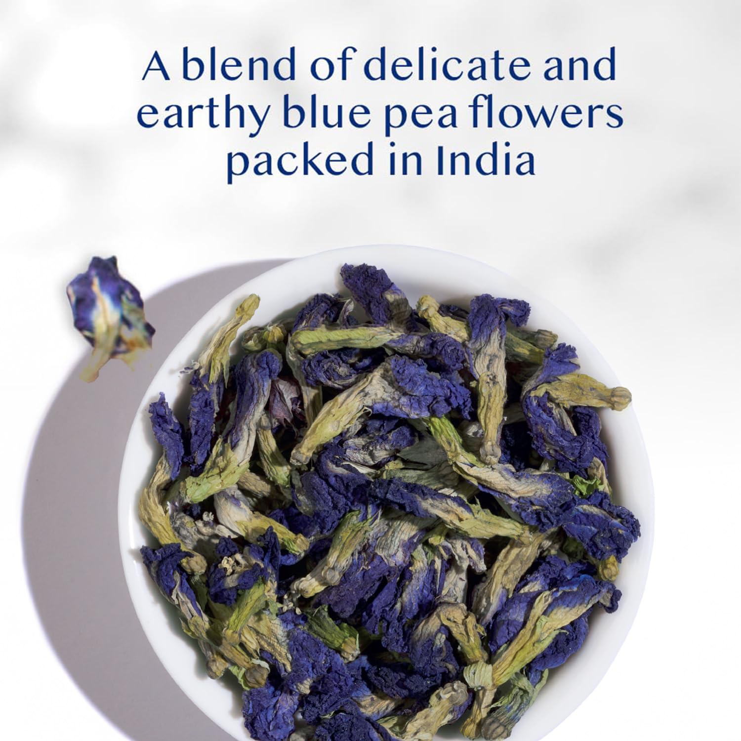 VAHDAM Butterfly Blue Pea Tea vacuum-sealed pack preserves freshness and aroma.