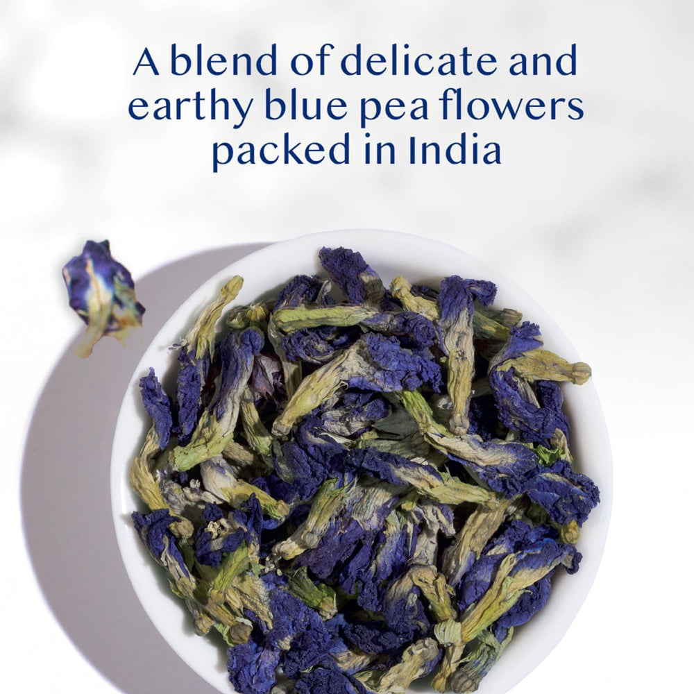 VAHDAM Butterfly Blue Pea Tea vacuum-sealed pack preserves freshness and aroma.