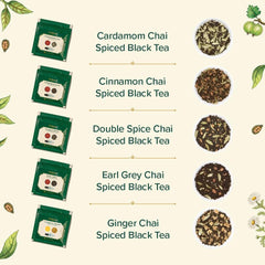 VAHDAM Cardamom Masala loose leaf highlighting fragrant spice notes for a comforting cup