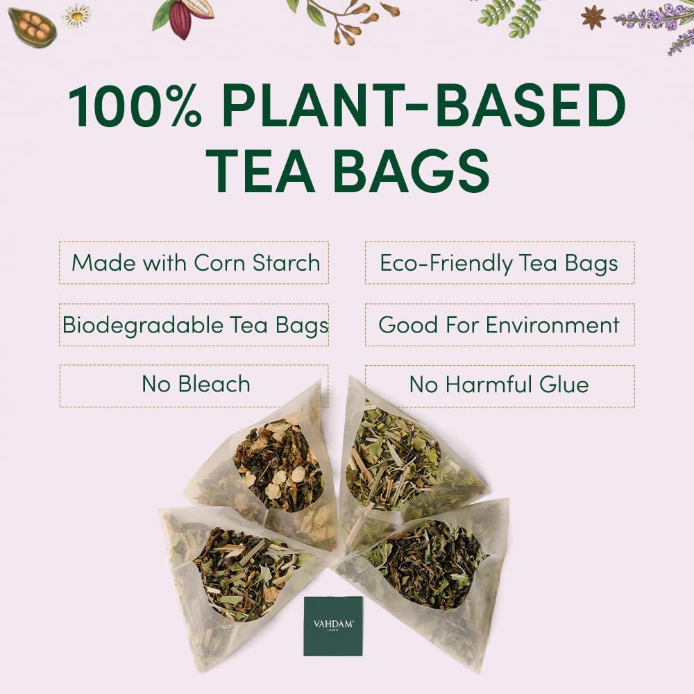 VAHDAM chai tea collection with spiced aromas for cozy cups.