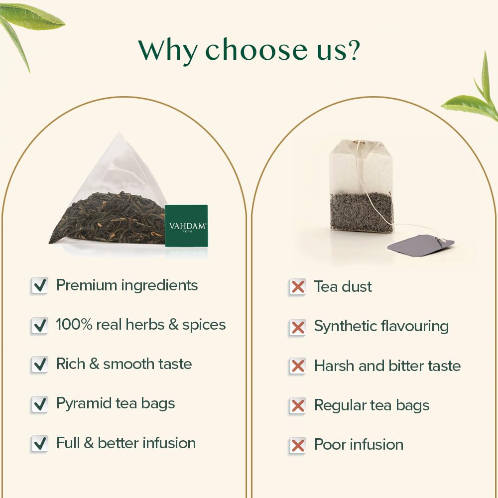 VAHDAM Darjeeling caffeine boost ideal for a daytime lift.