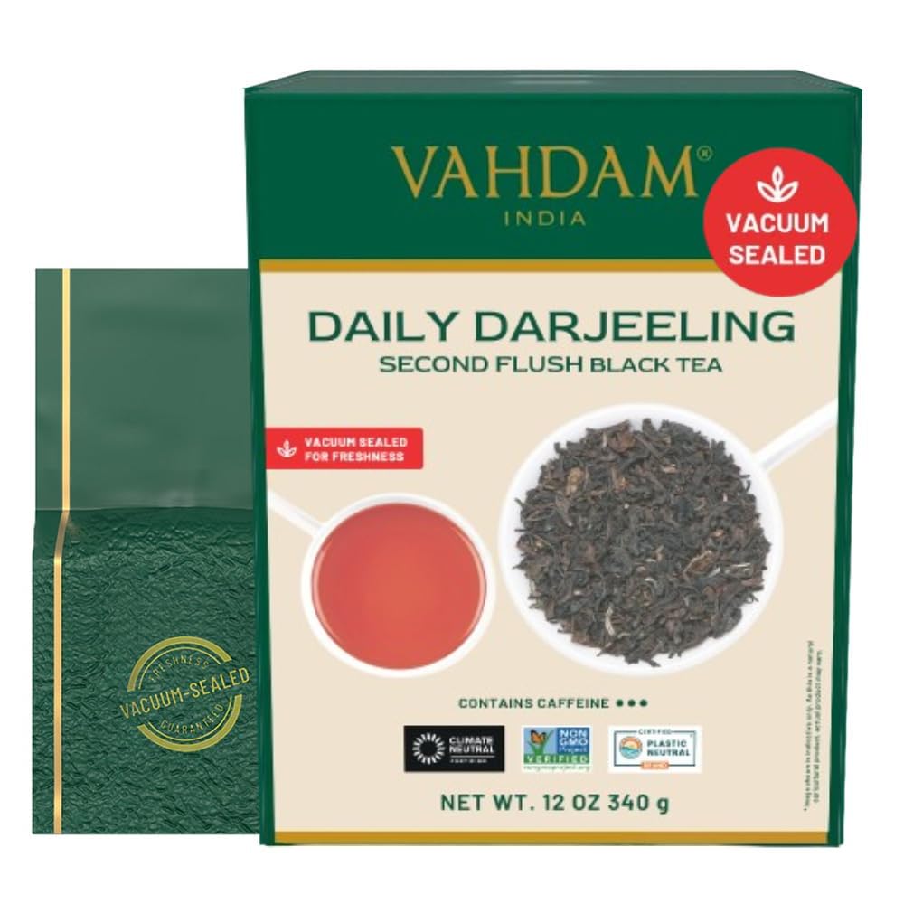 VAHDAM Darjeeling Himalayan packaging preserves aroma and freshness.