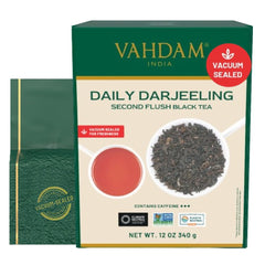 VAHDAM Darjeeling Himalayan packaging preserves aroma and freshness.