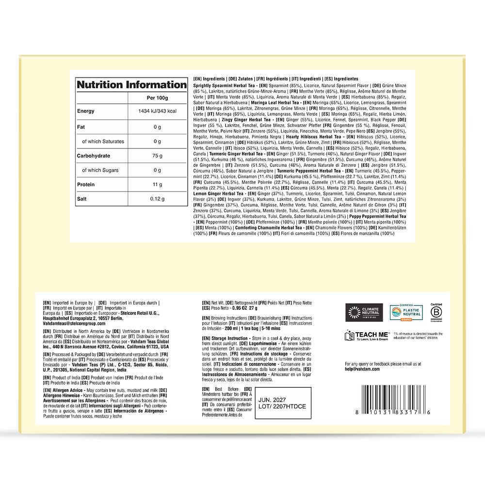 VAHDAM double-infusion tea bags in action deliver richer, more thorough flavor extraction