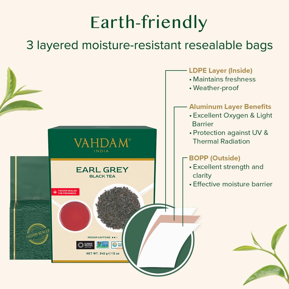 VAHDAM fair-trade sourcing supports tea farmers and communities.