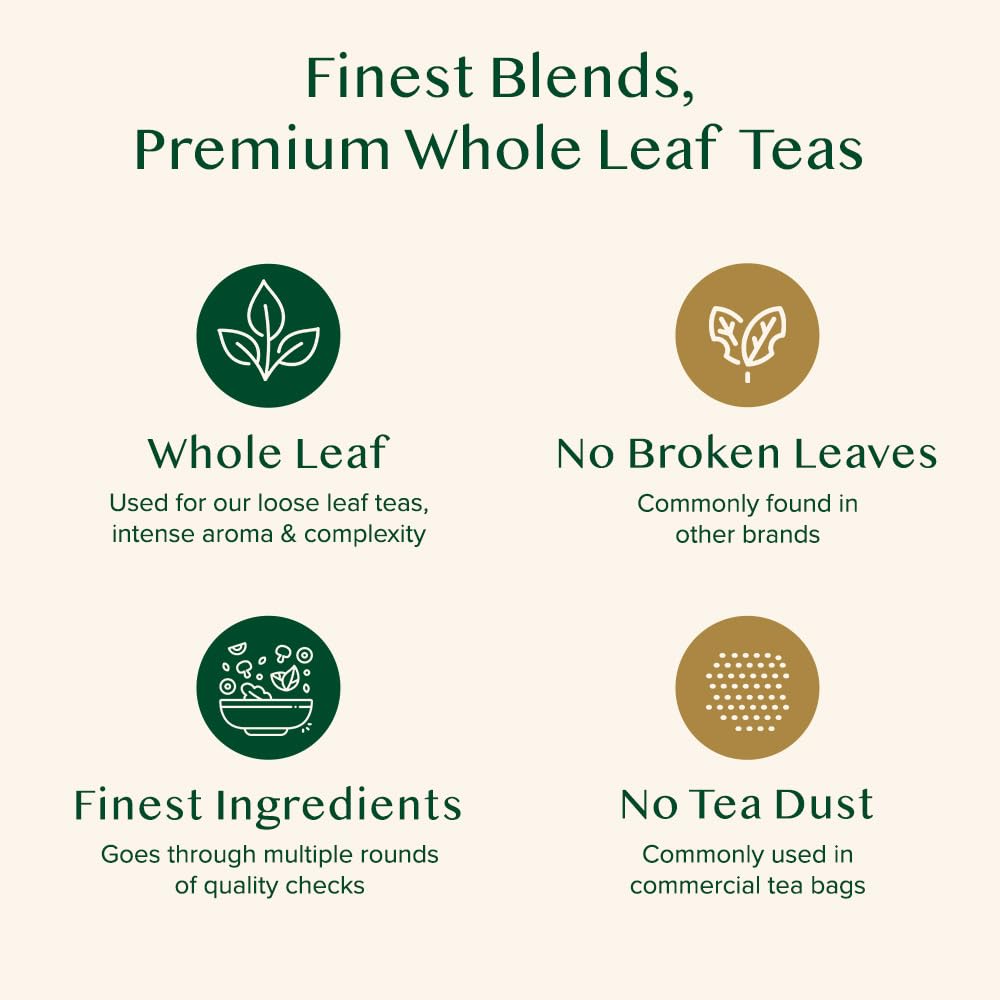VAHDAM Ginger Mint Green Tea supports ethical sourcing and sustainability