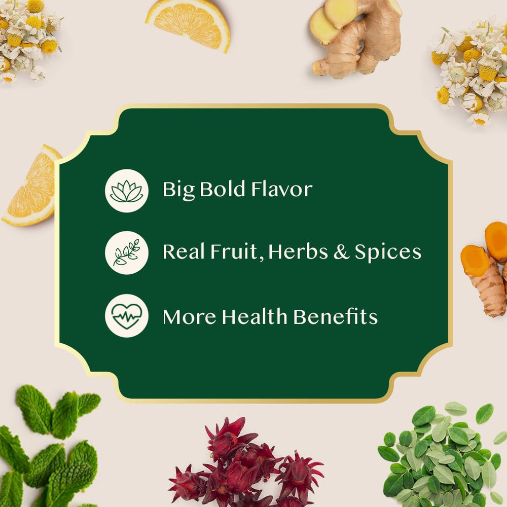 VAHDAM Ginger tea bag delivering warming spice.