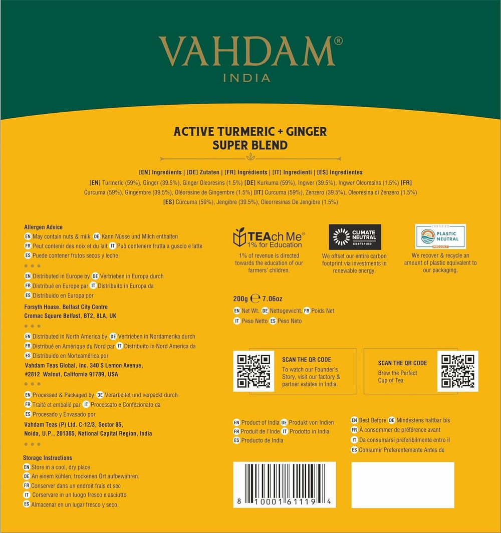 Evening ritual with caffeine-free VAHDAM herbal tea