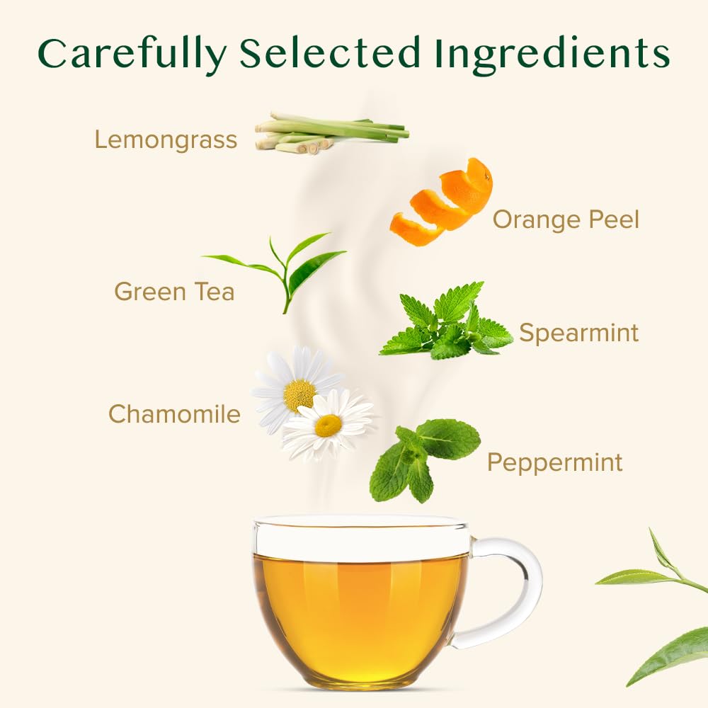VAHDAM Himalayan green tea leaves delivering smooth, fresh flavor and natural low caffeine profile.