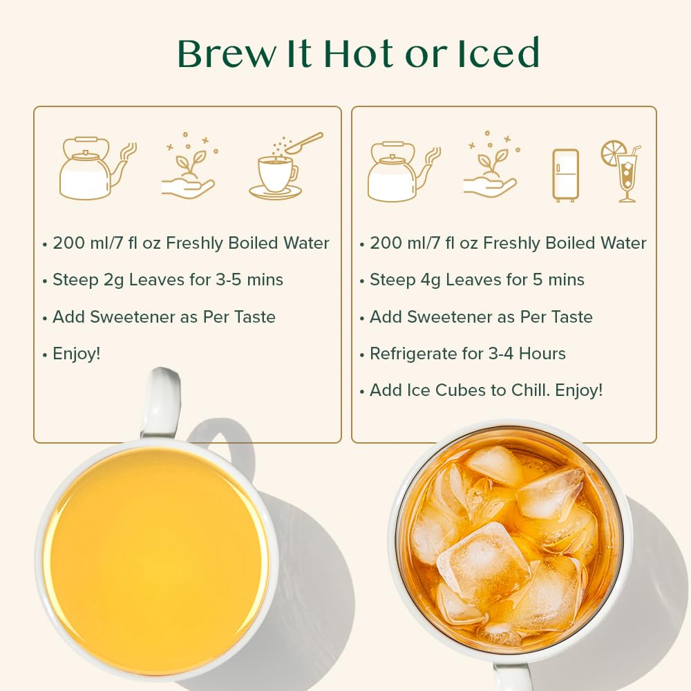VAHDAM Imperial White Tea collection packaging shows 3-layer resealable bag for freshness.