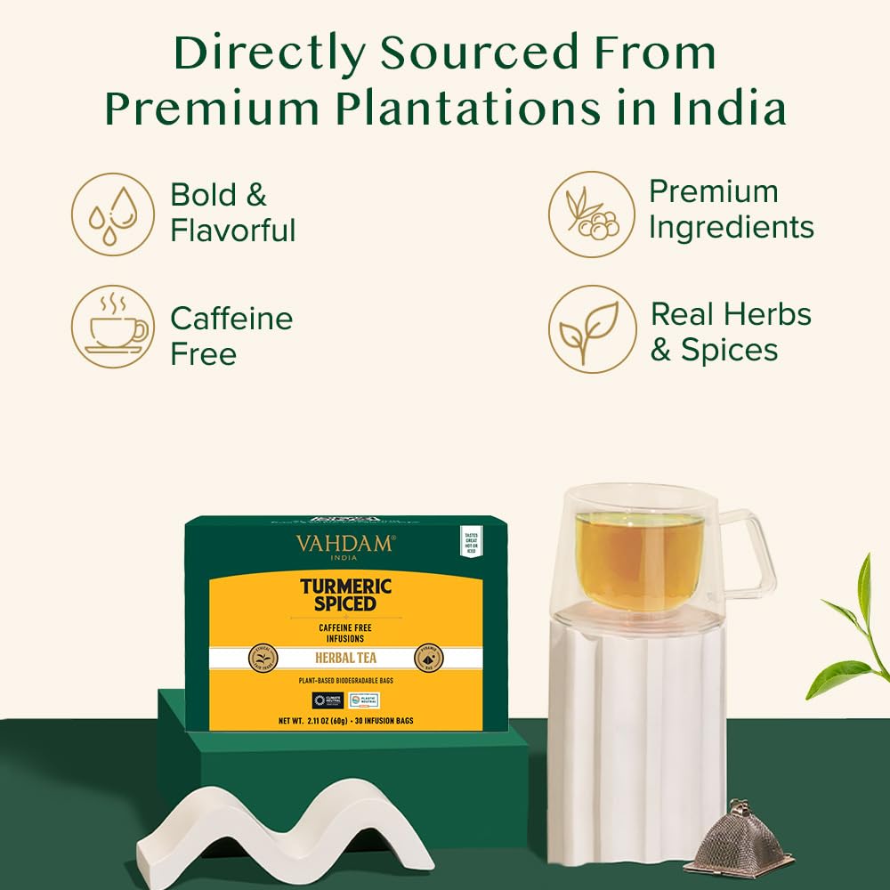 VAHDAM individually wrapped tea bags preserve freshness and convenience anytime