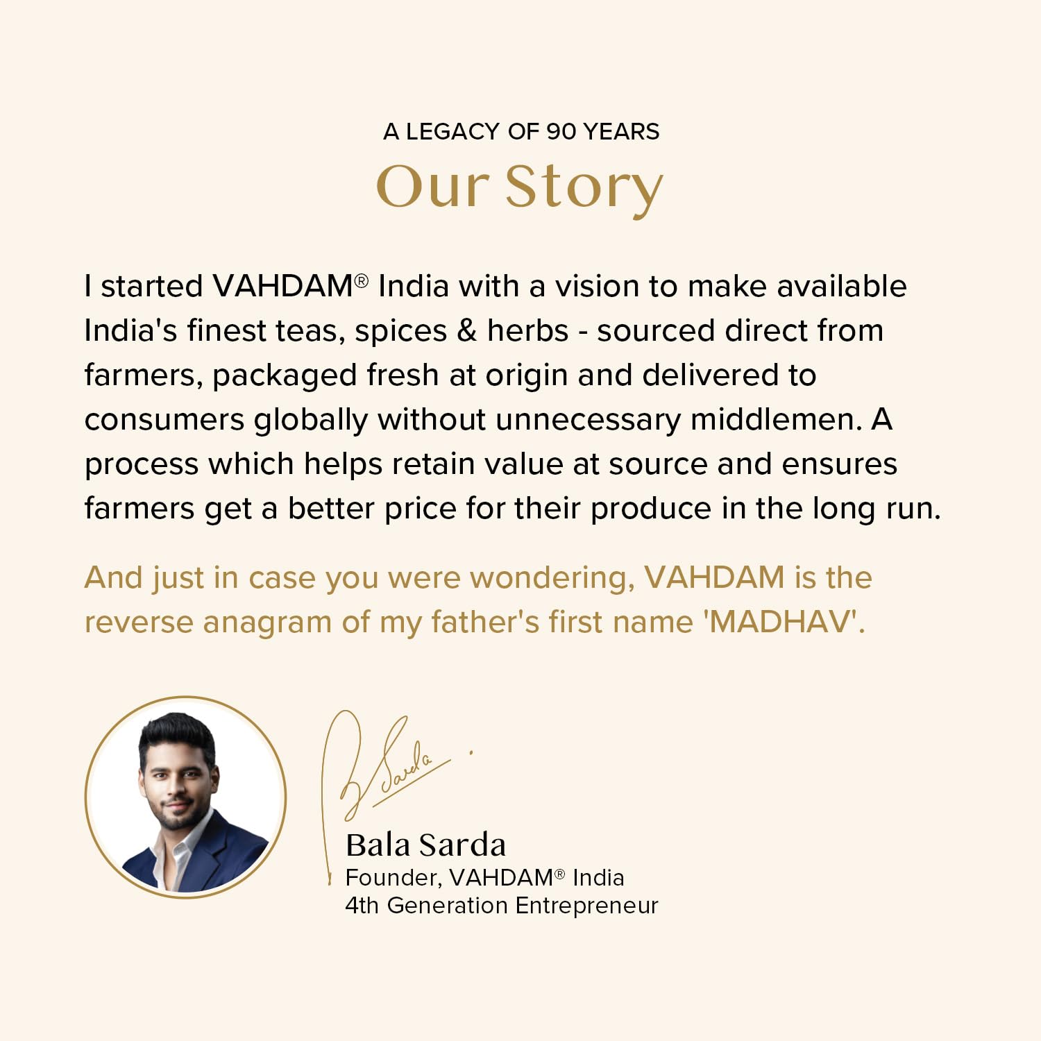 Natural spice aroma in VAHDAM Instant Chai blend.
