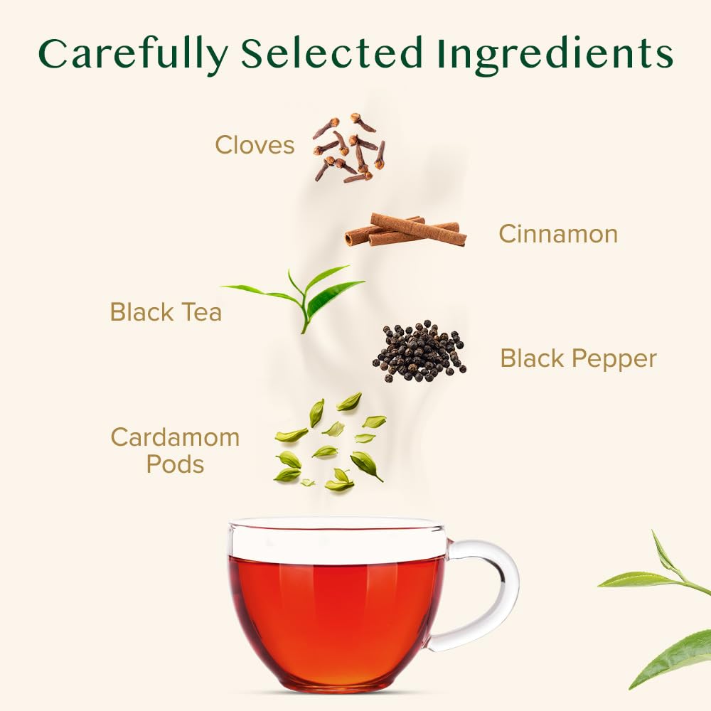 VAHDAM Masala Chai vacuum-sealed bag preserves garden-fresh flavor