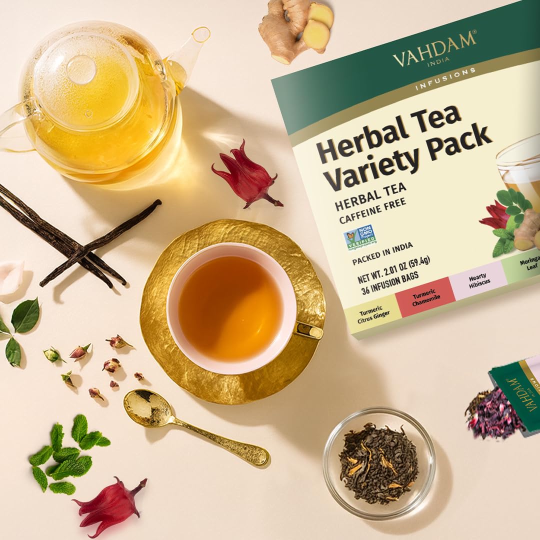 VAHDAM Moringa tea bag for a light, vibrant cup.