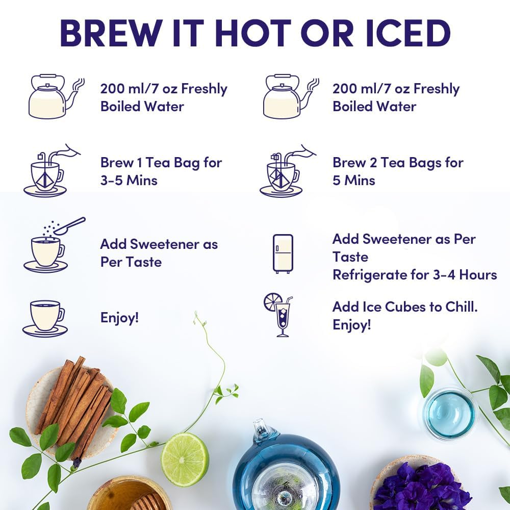 VAHDAM plant based biodegradable tea bags support sustainable brewing