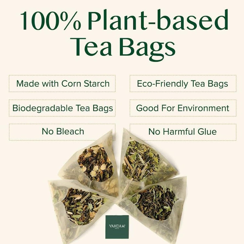 Pouring VAHDAM herbal tea into a cup for a cozy moment