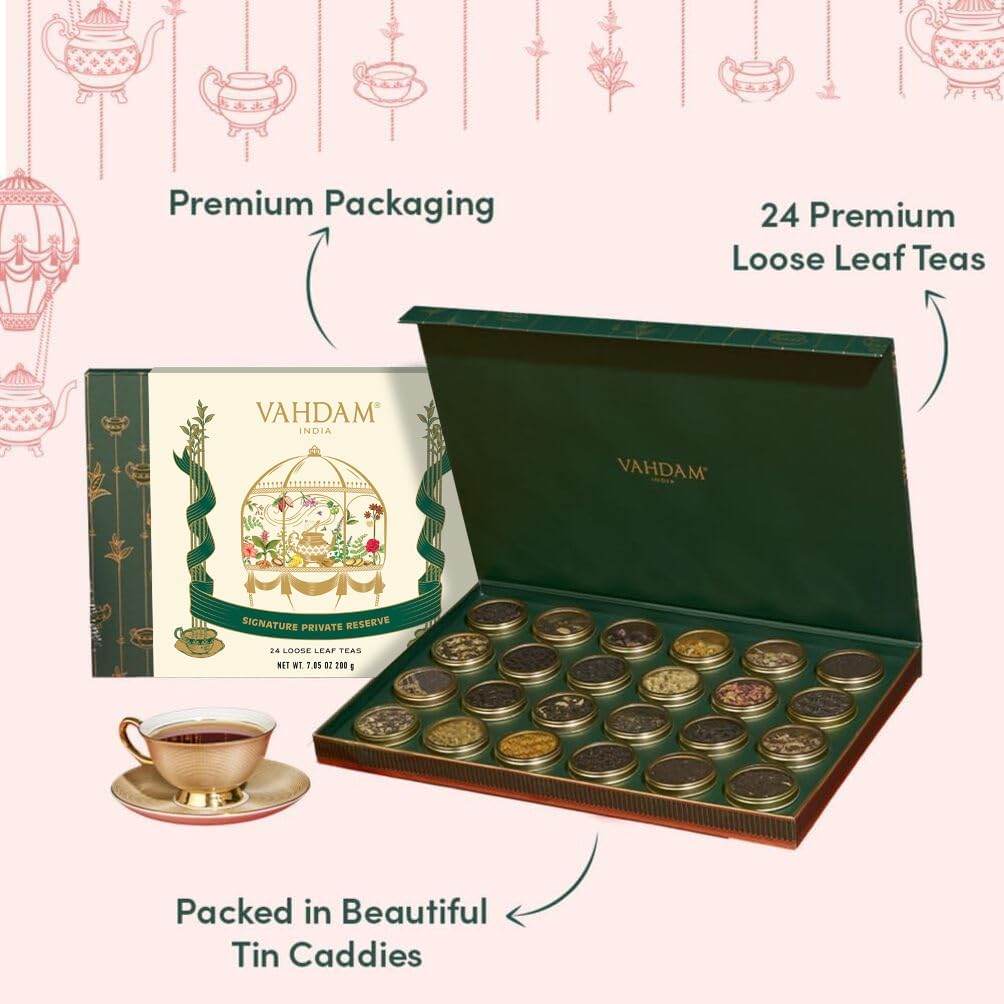 VAHDAM premium tea gift box packaging ideal for celebrations and gifts
