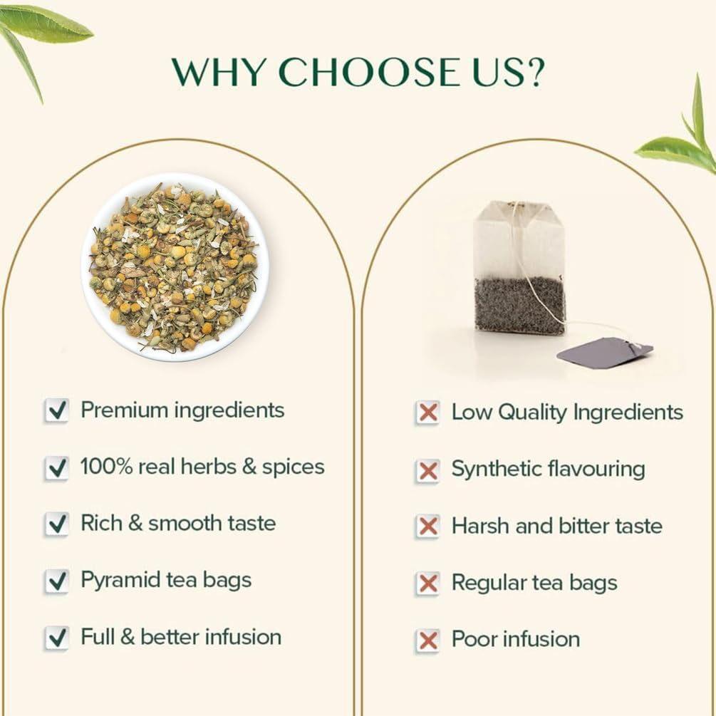VAHDAM chamomile farming demonstrates sustainability and fair-trade practices.