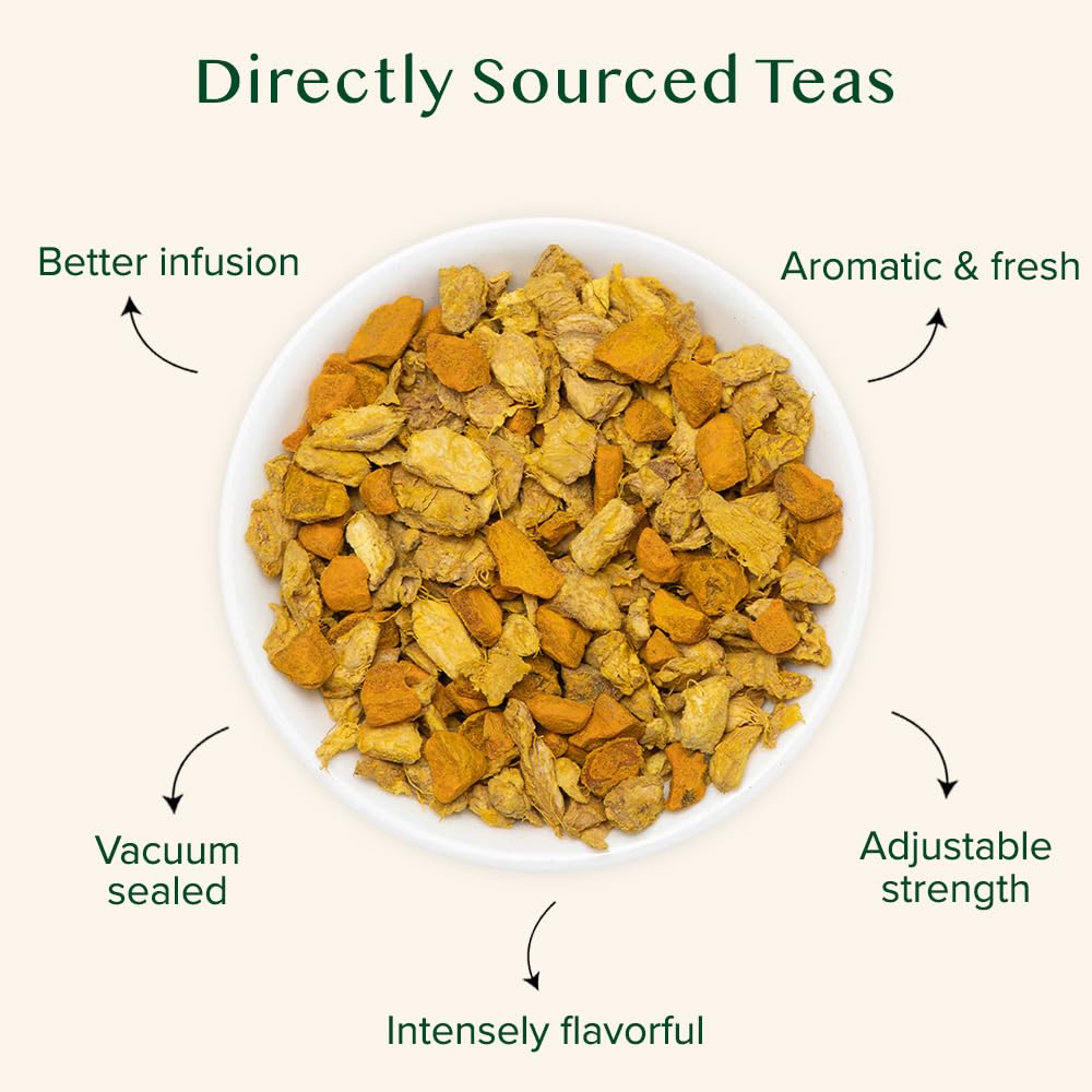 VAHDAM Turmeric Ginger Tea plantation origin: direct-from-source quality from Indian plantations.