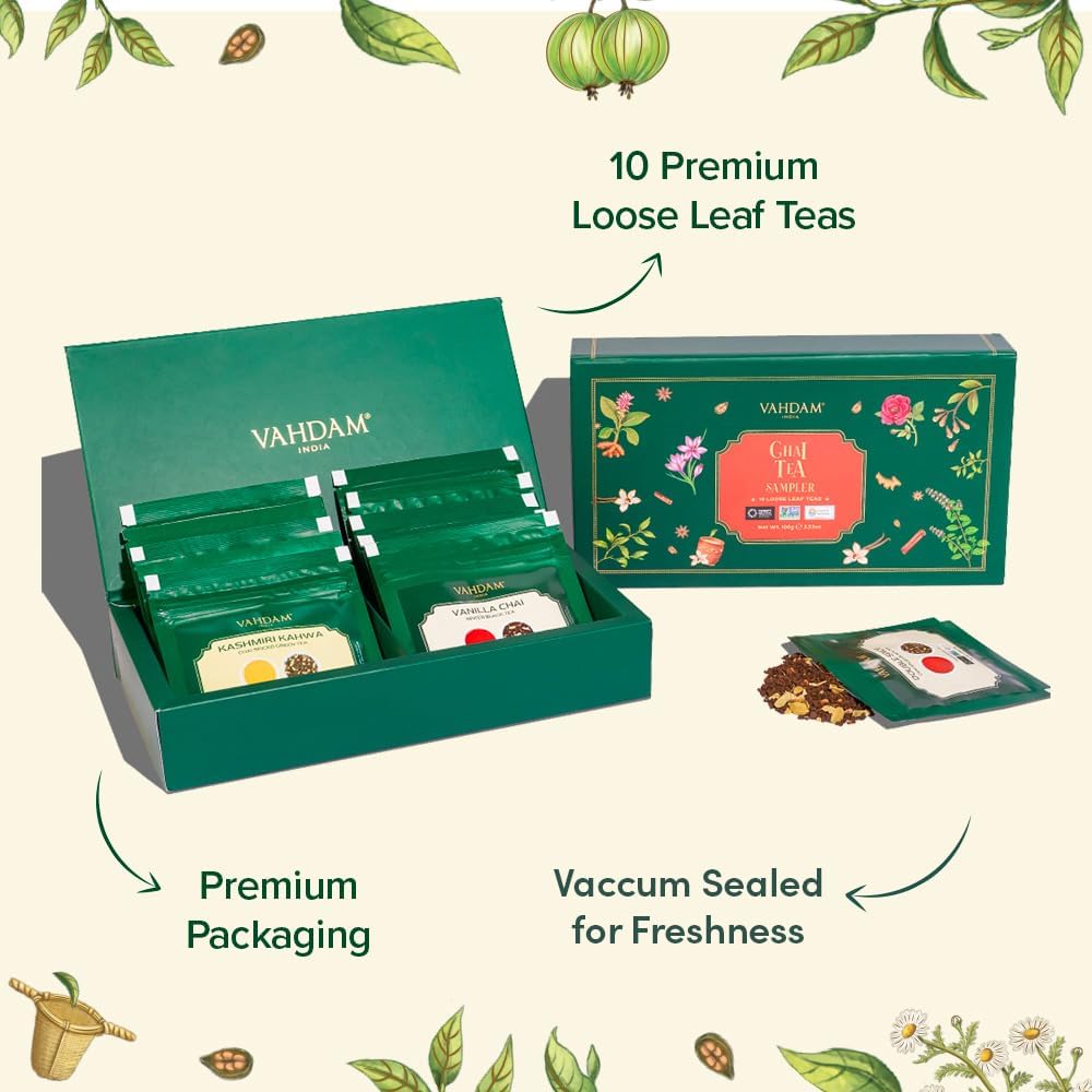 VAHDAM Turmeric Spice Herbal loose leaf with golden hue ideal for soothing tea moments