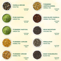 VAHDAM World Top 20 Favourites Green Tea selection for bright mornings