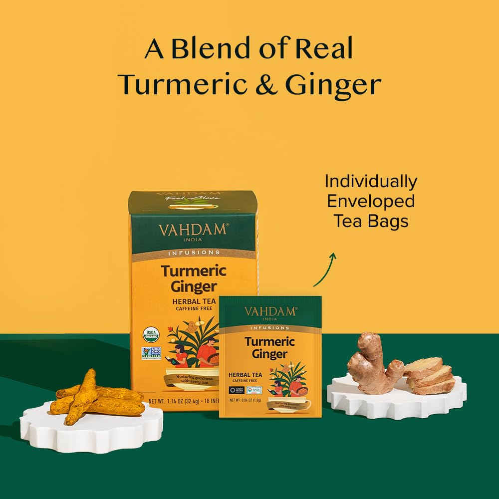 VAHDAM zesty ginger flavor, invigorating aroma for any time.