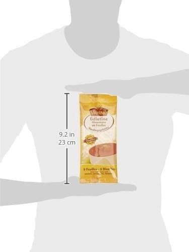 Vahine gelatin sheets in culinary use, preferred for precise measurements and reliable setting.