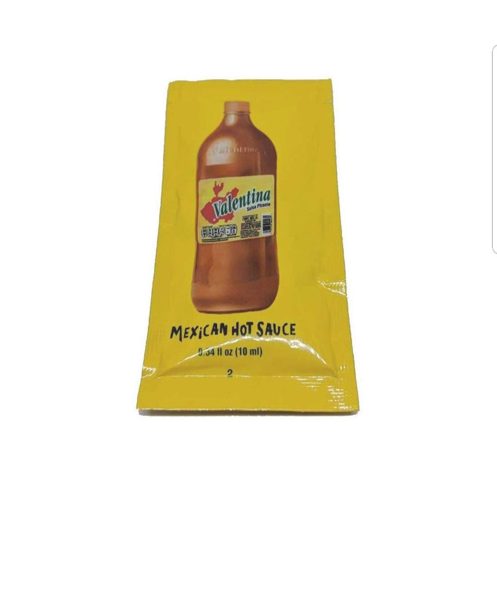 Valentina hot sauce packets bulk pack, ideal for restaurants and takeout