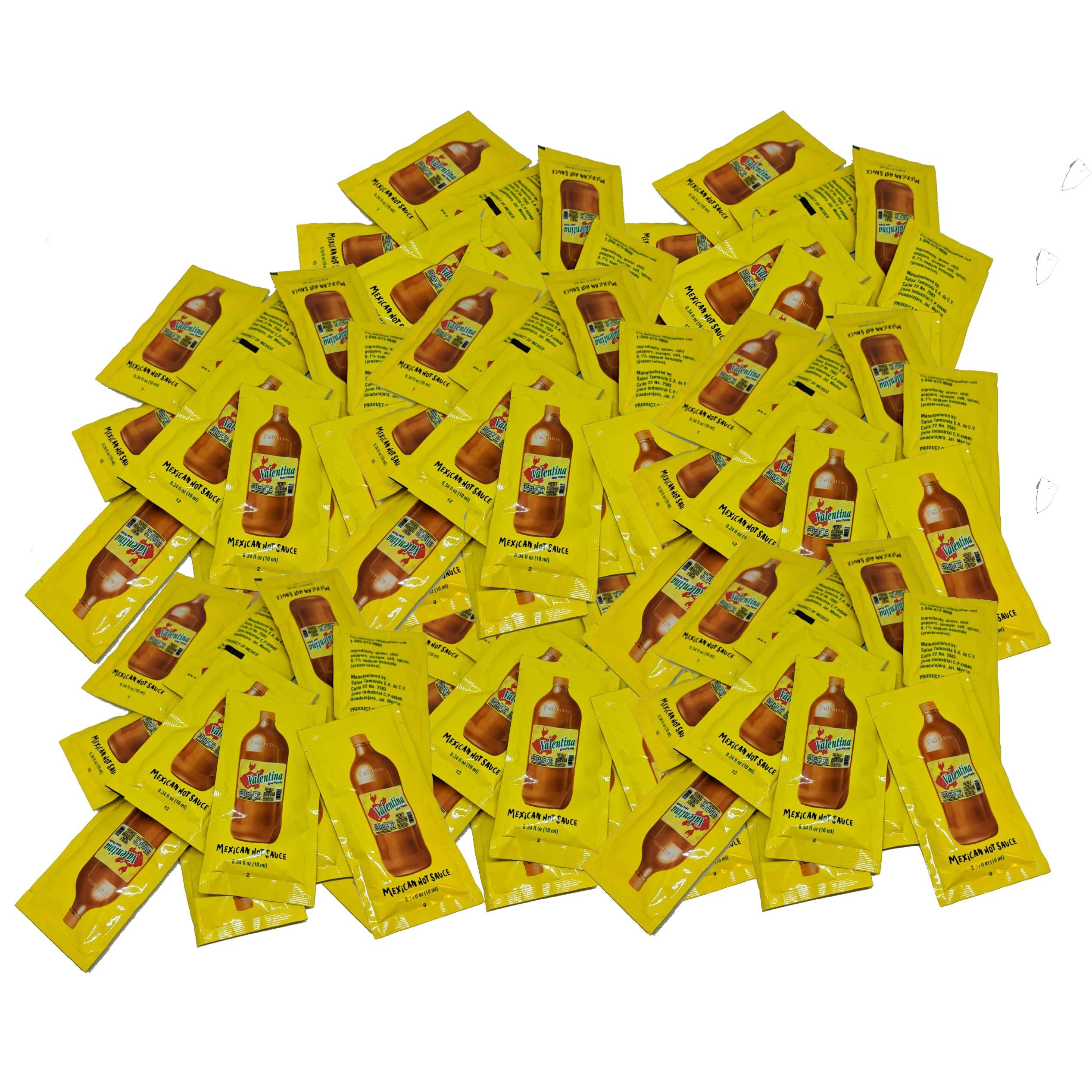 Valentina Salsa Picante bottle pour onto chips for tangy kick