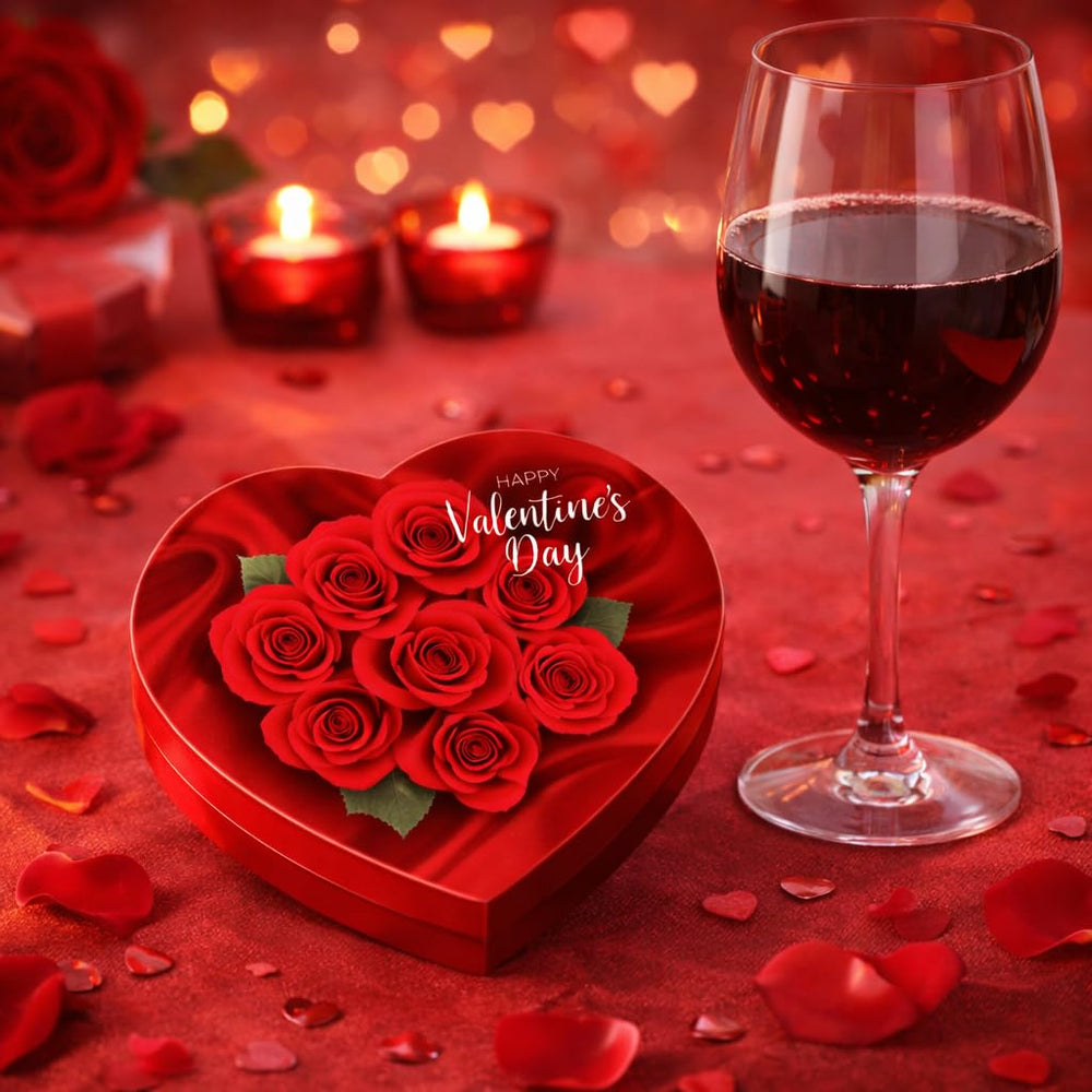 Valentine Day Chocolate Heart Gift Box rose packaging elevates the gifting moment.