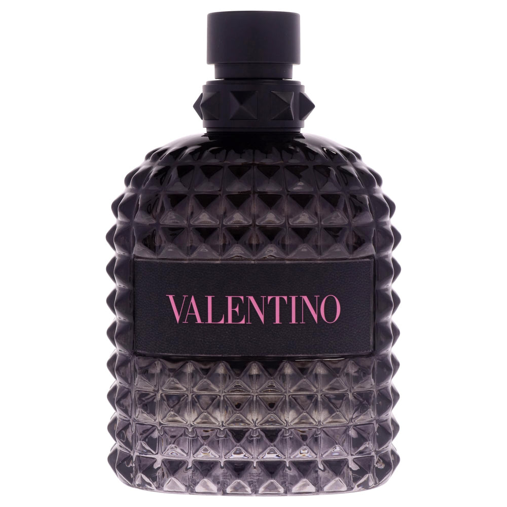 Valentino Uomo Born In Roma bottle side reveals craftsmanship and brand prestige for daily wear.