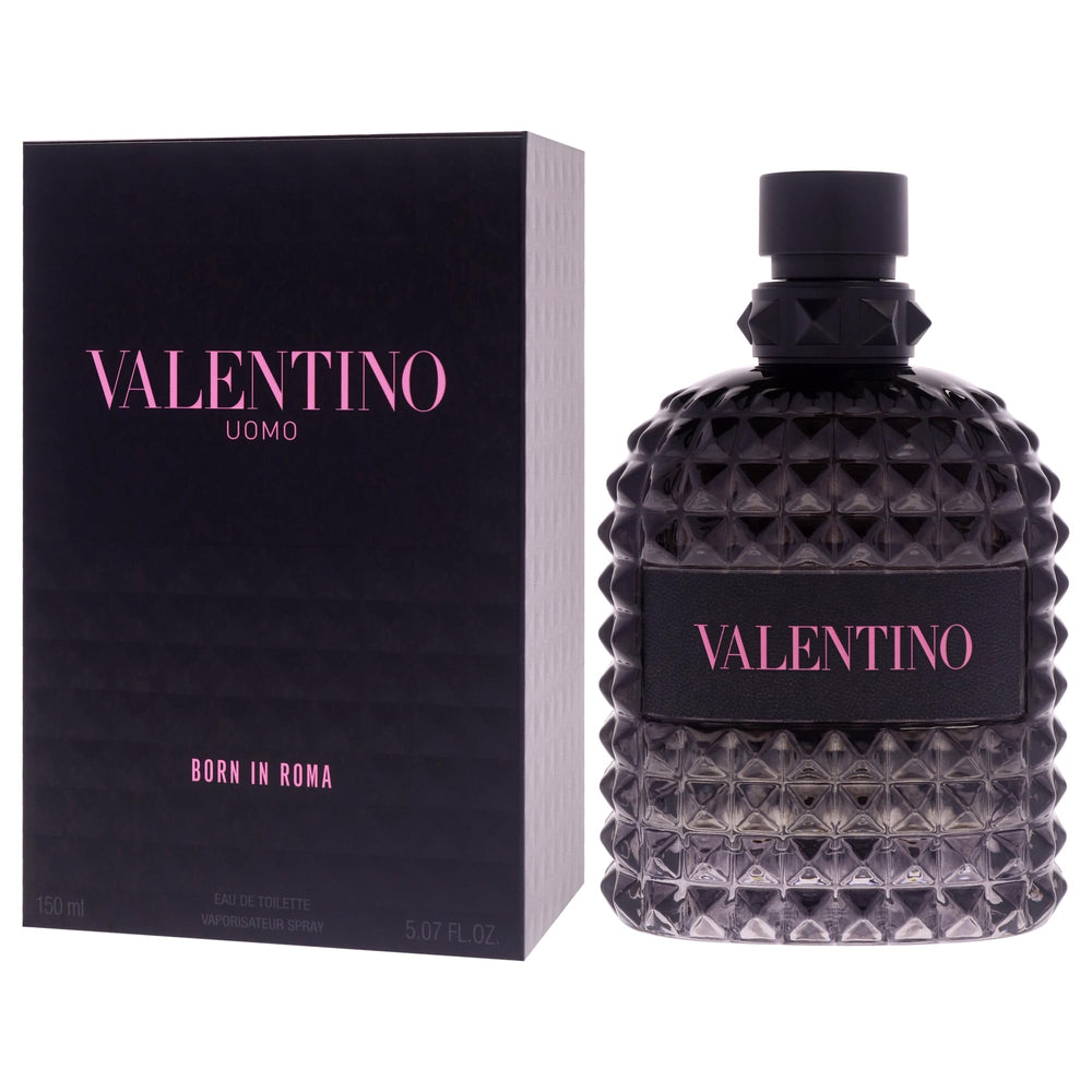 Valentino Uomo Born In Roma packaging box emphasizes premium presentation for gifting.