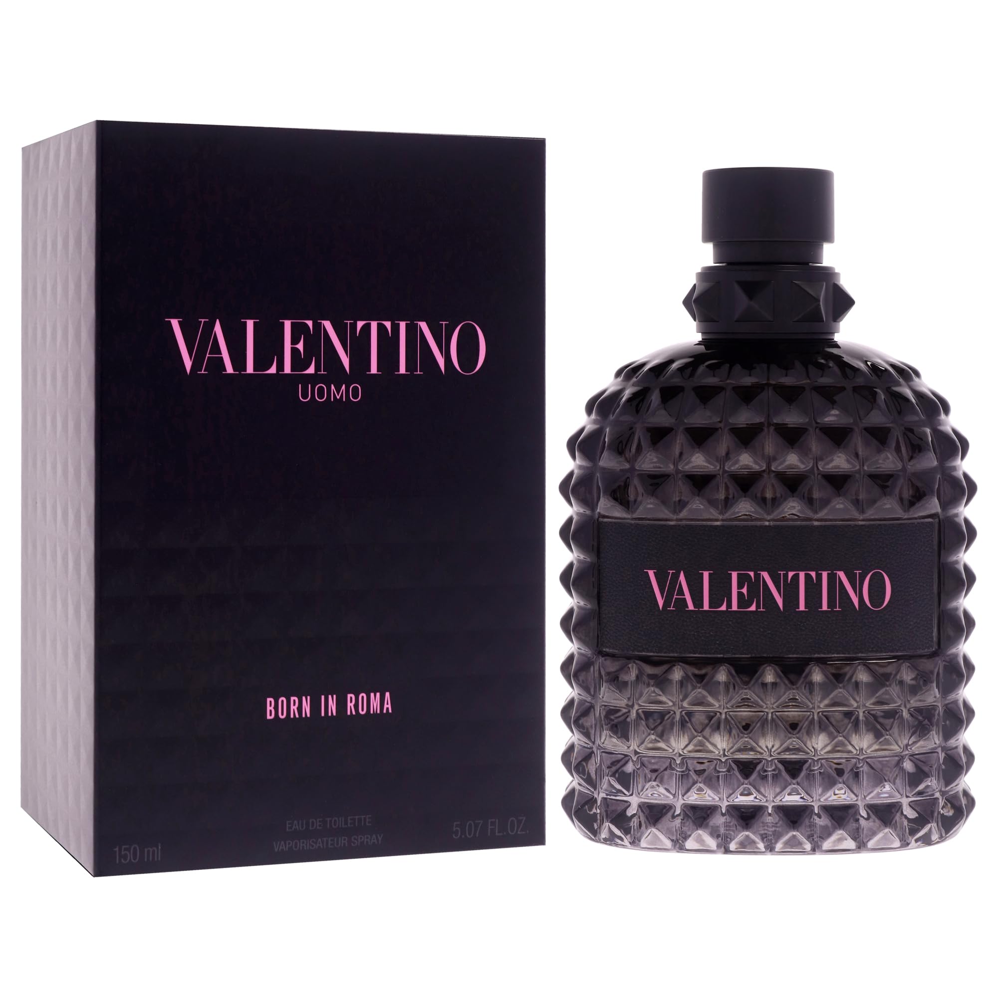 Valentino Uomo Born In Roma spray action demonstrates quick, even application.