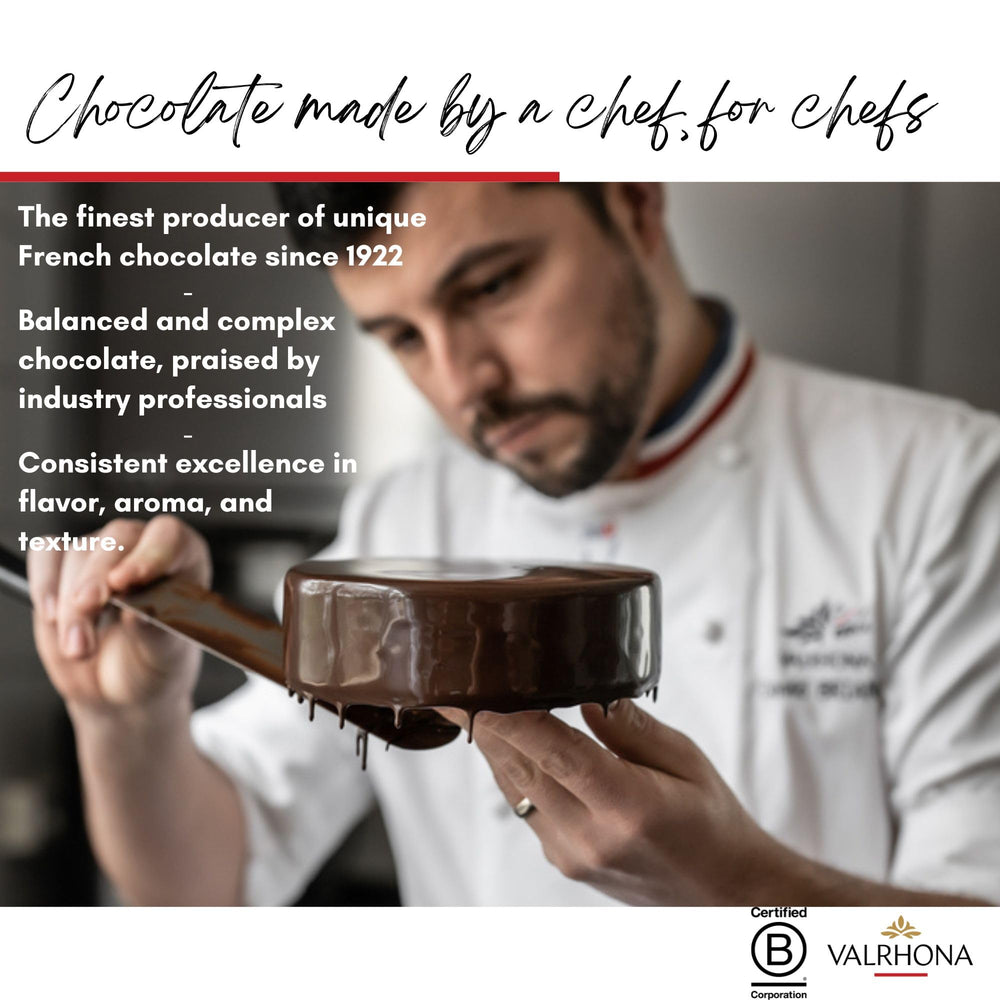 Valrhona Guanaja provides stable melt for hot chocolate and candies.
