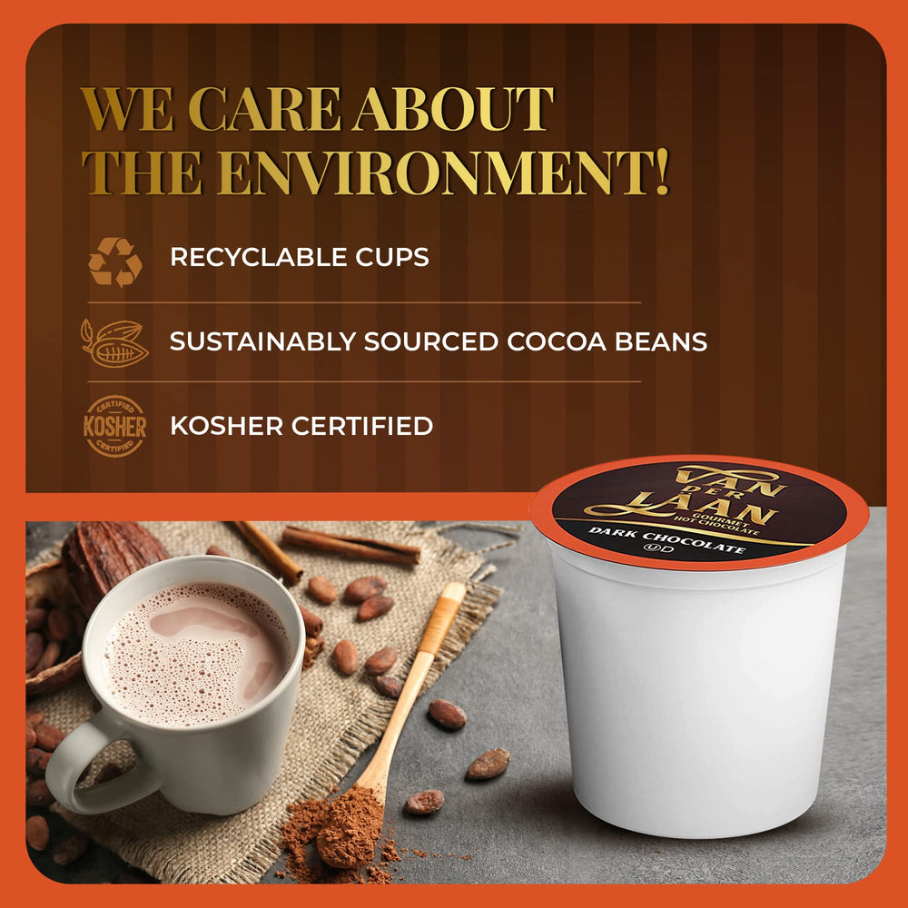 Van Der Laan Chocolate is compatible with K-Cup brewers including 2.0.