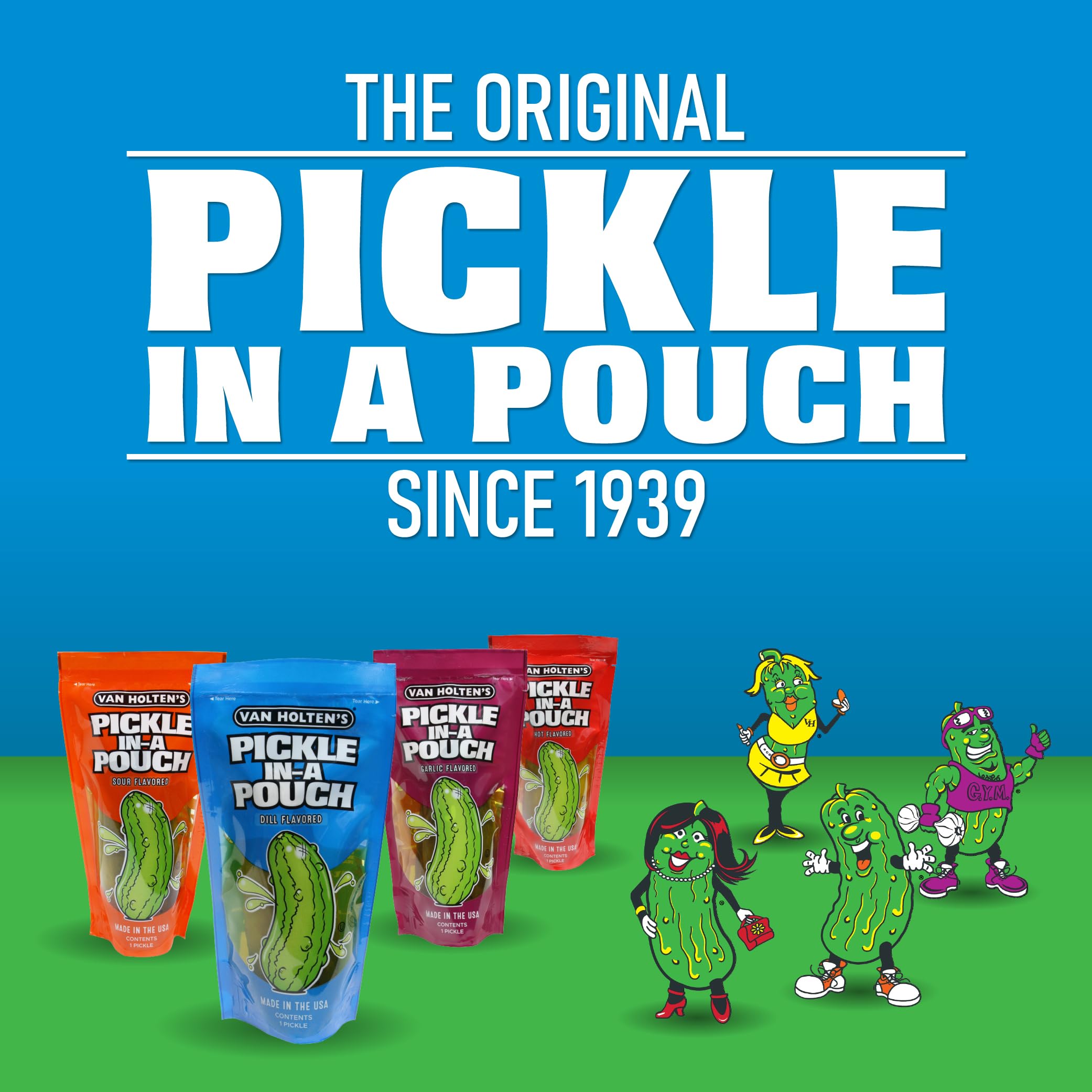 Van Holten's Wisconsin-grown cucumbers deliver fresh, homegrown taste in every pouch.