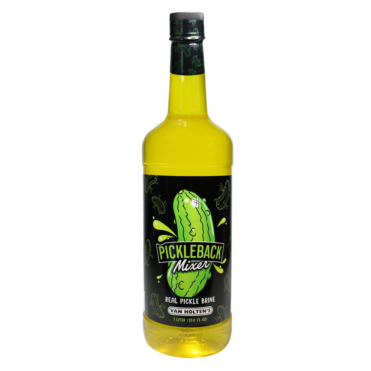 Van Holten's Pickleback brine bottle for authentic cocktail flavor