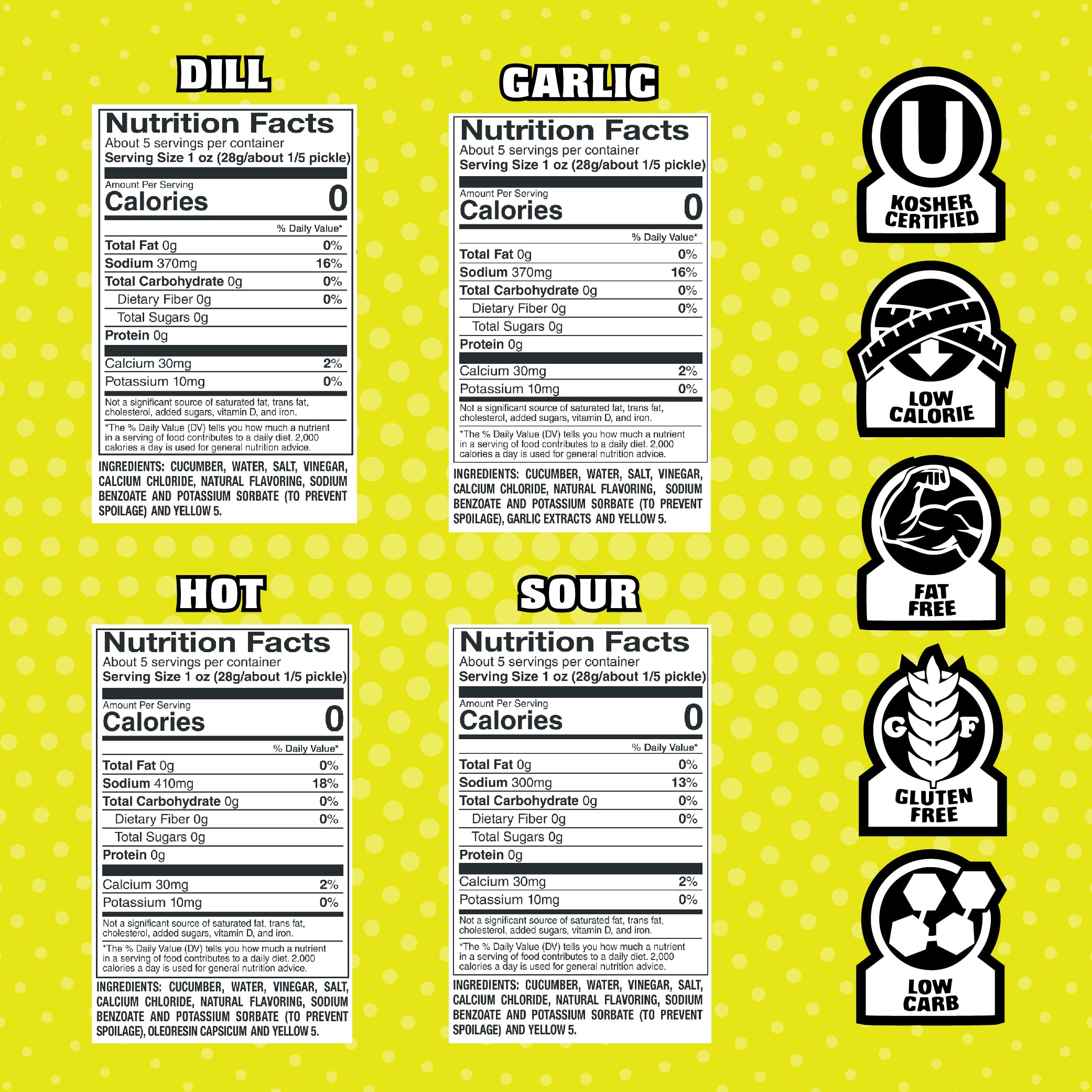 Van Holten's Pickles classic flavors in pouch for quick tasting