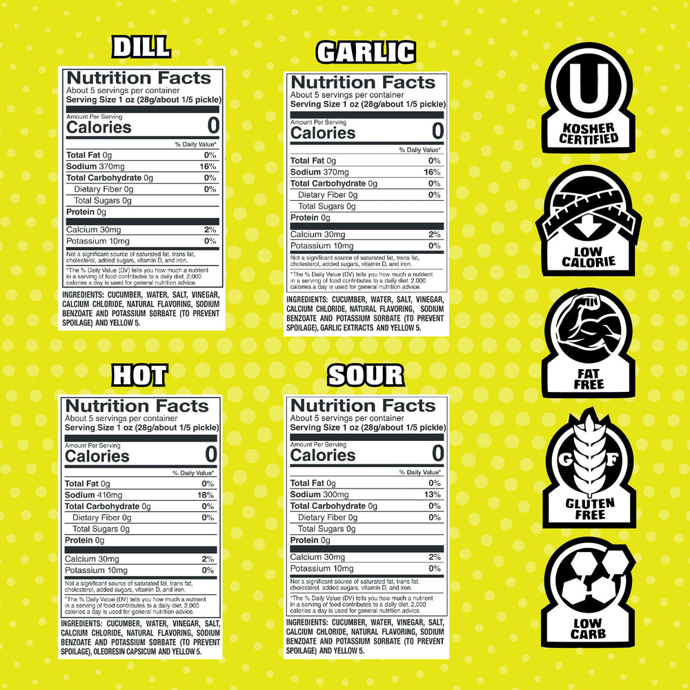 Van Holten's Pickles classic flavors in pouch for quick tasting