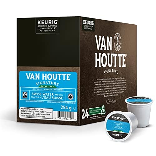 Hot water pours through a K-Cup, releasing a rich aroma.