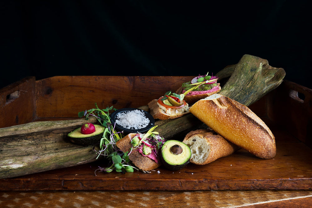 Vancouver Island Sea Salt flakes add texture and eye-catching sparkle to dishes.