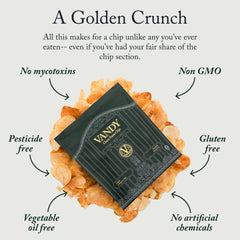 Vandy Crisps ingredients: potatoes, beef tallow, sea salt for clean snacking