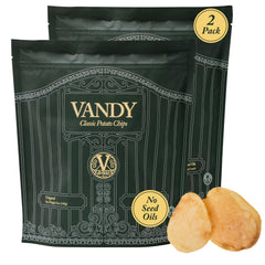 Vandy Crisps Original bag front showing classic crunch and simple ingredients