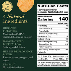 Vandy Crisps seed oil free snack closeup highlights clean ingredients.