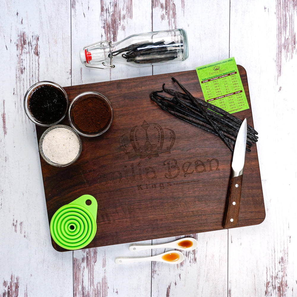 Vanilla Bean Kings rich aroma captured in fresh vanilla pods and seeds.