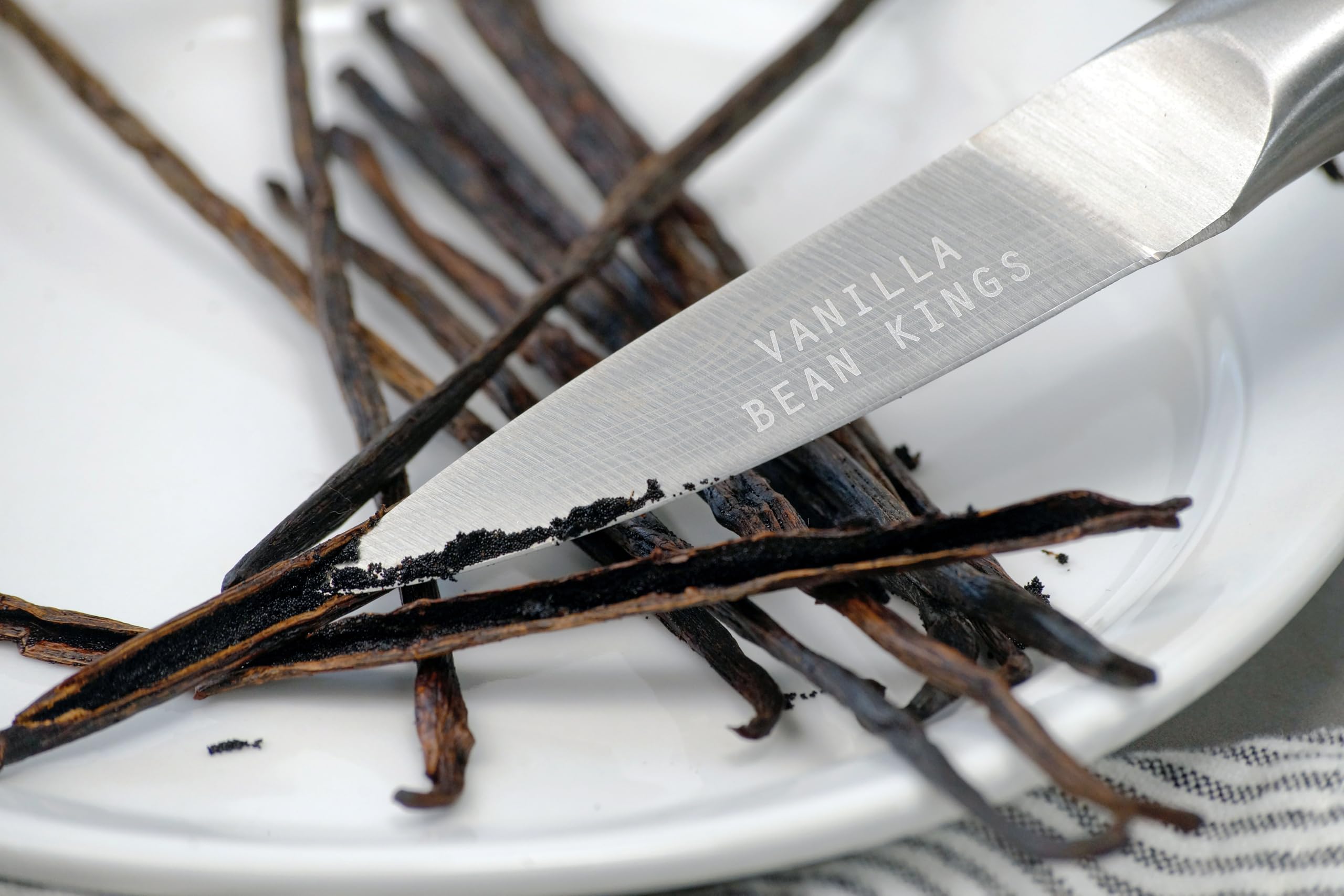 Vanilla Bean Kings visible vanilla seeds for authentic flavor development.