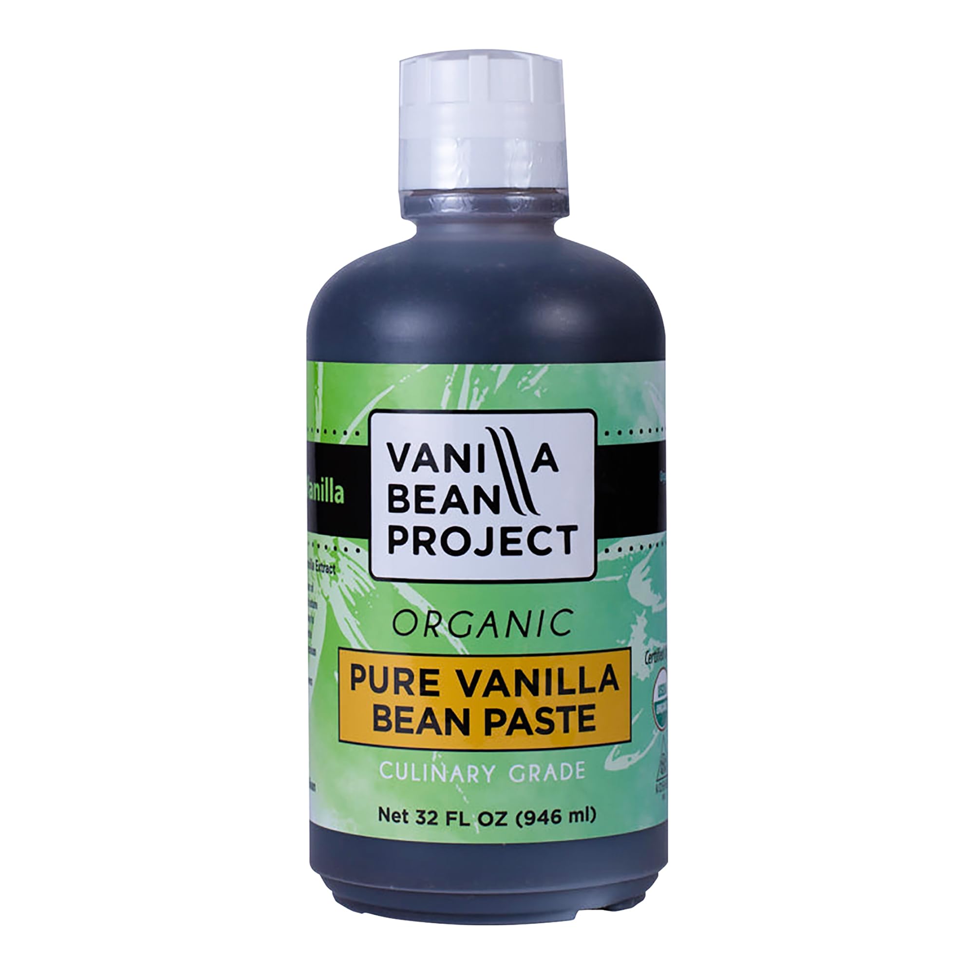 VANILLA BEAN PROJECT organic vanilla paste bottle enhances rich baking flavor