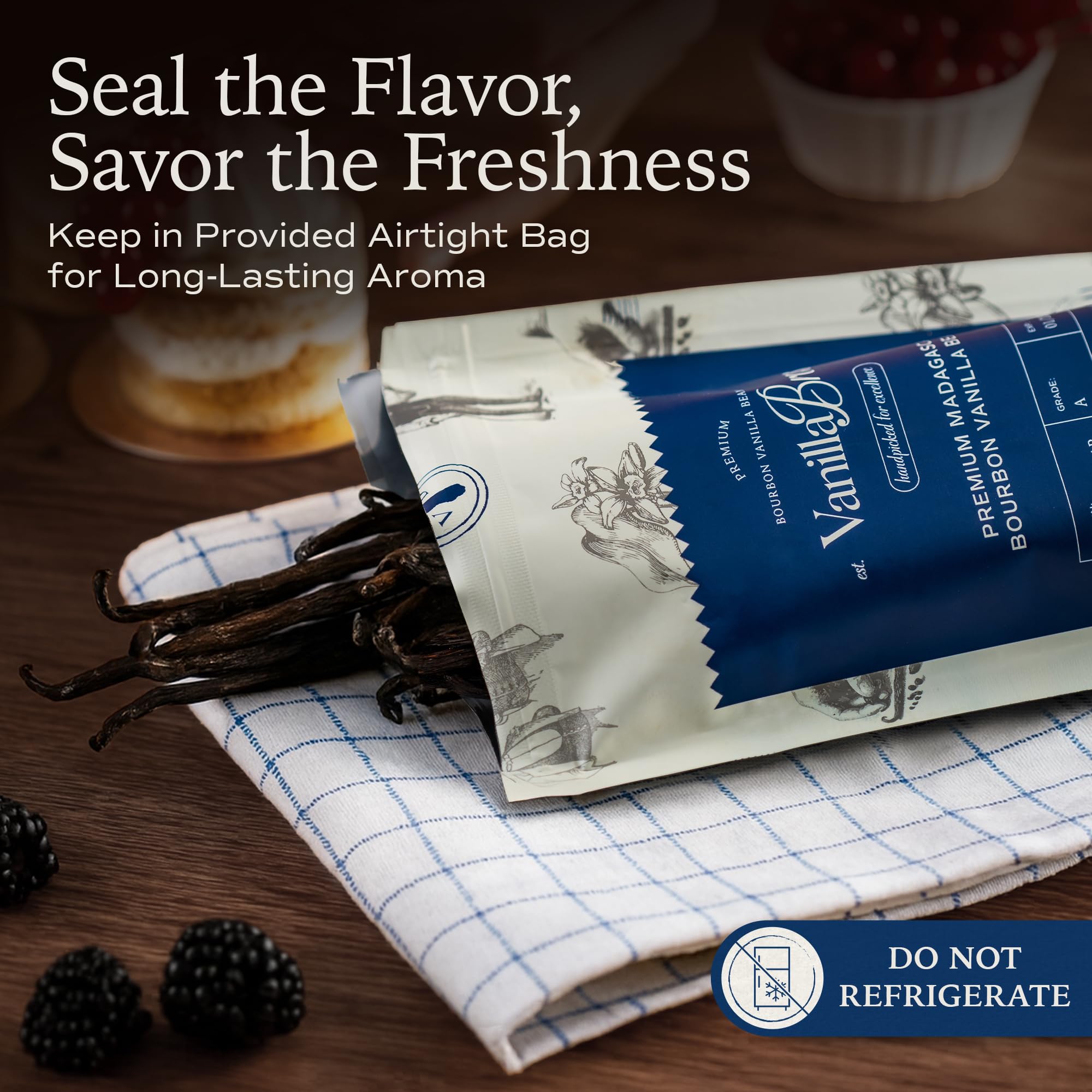 VanillaBros aroma rich Bourbon vanilla enhances recipes